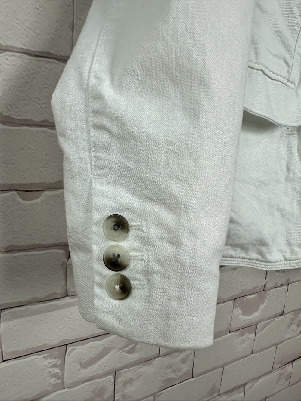 L.L. Bean White Women's Casual Tailored Blazer - Picture 2 of 7